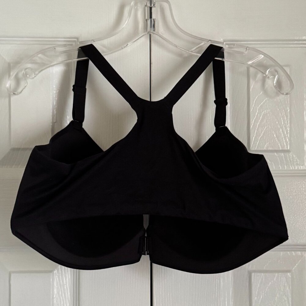 SOMA Enbliss Front Close Racerback Black Adjustable Strap Bra - Picture 2 of 4